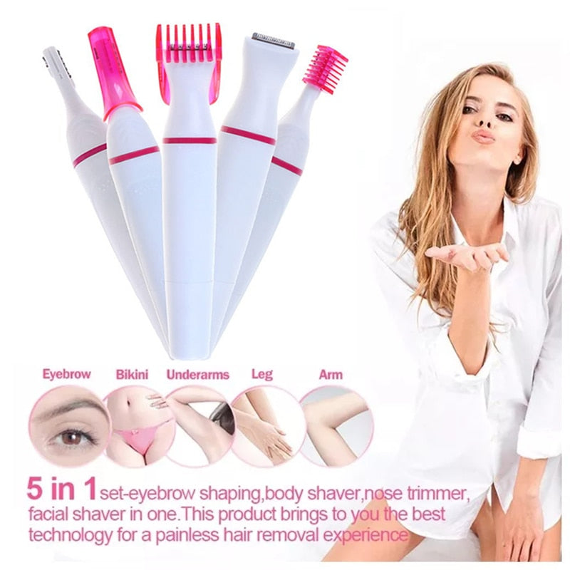 Five(5) in One(1) Multi-Function Hair Removal Super Combo
