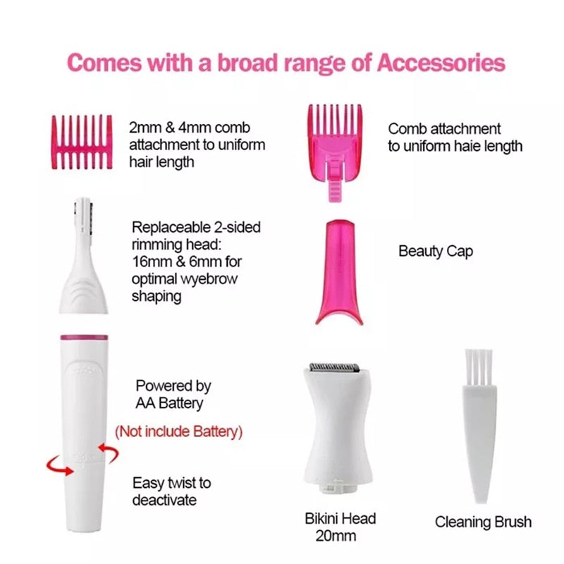 Five(5) in One(1) Multi-Function Hair Removal Super Combo