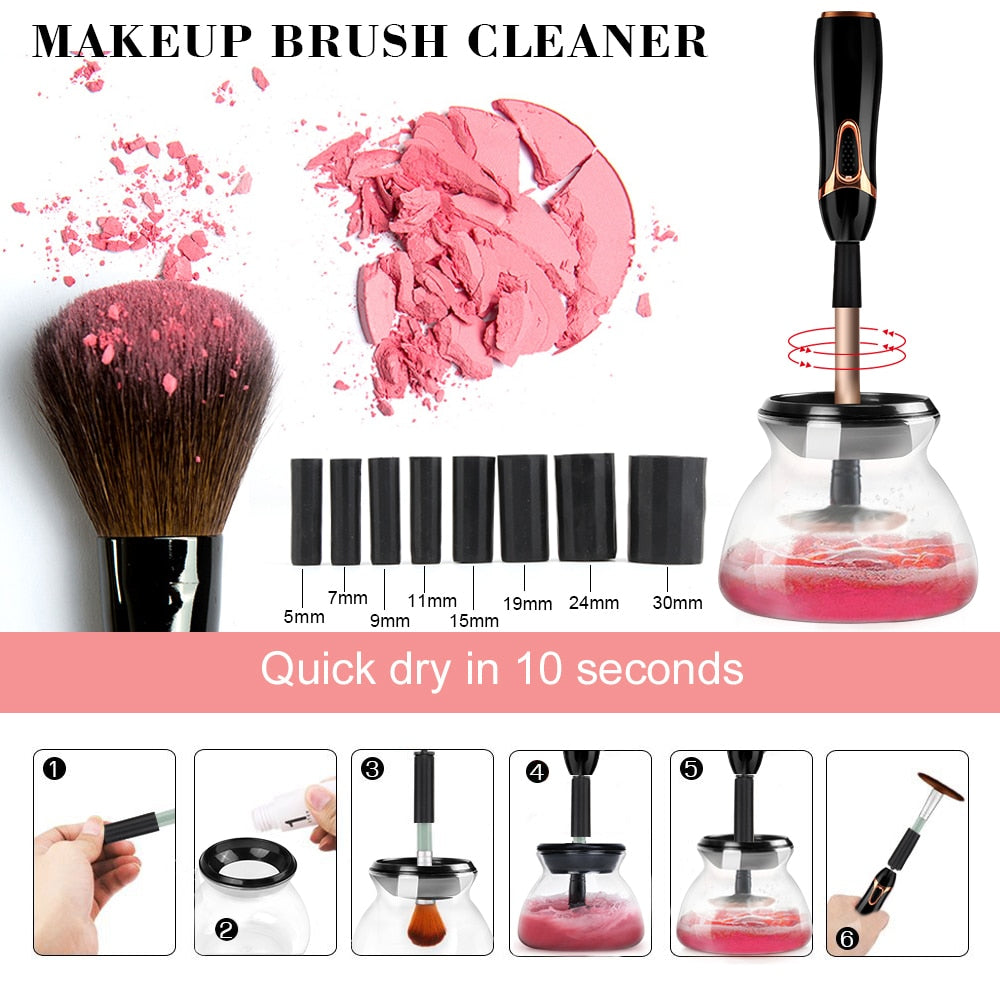 Makeup Brush Automatic Cleaner and Dryer Kit
