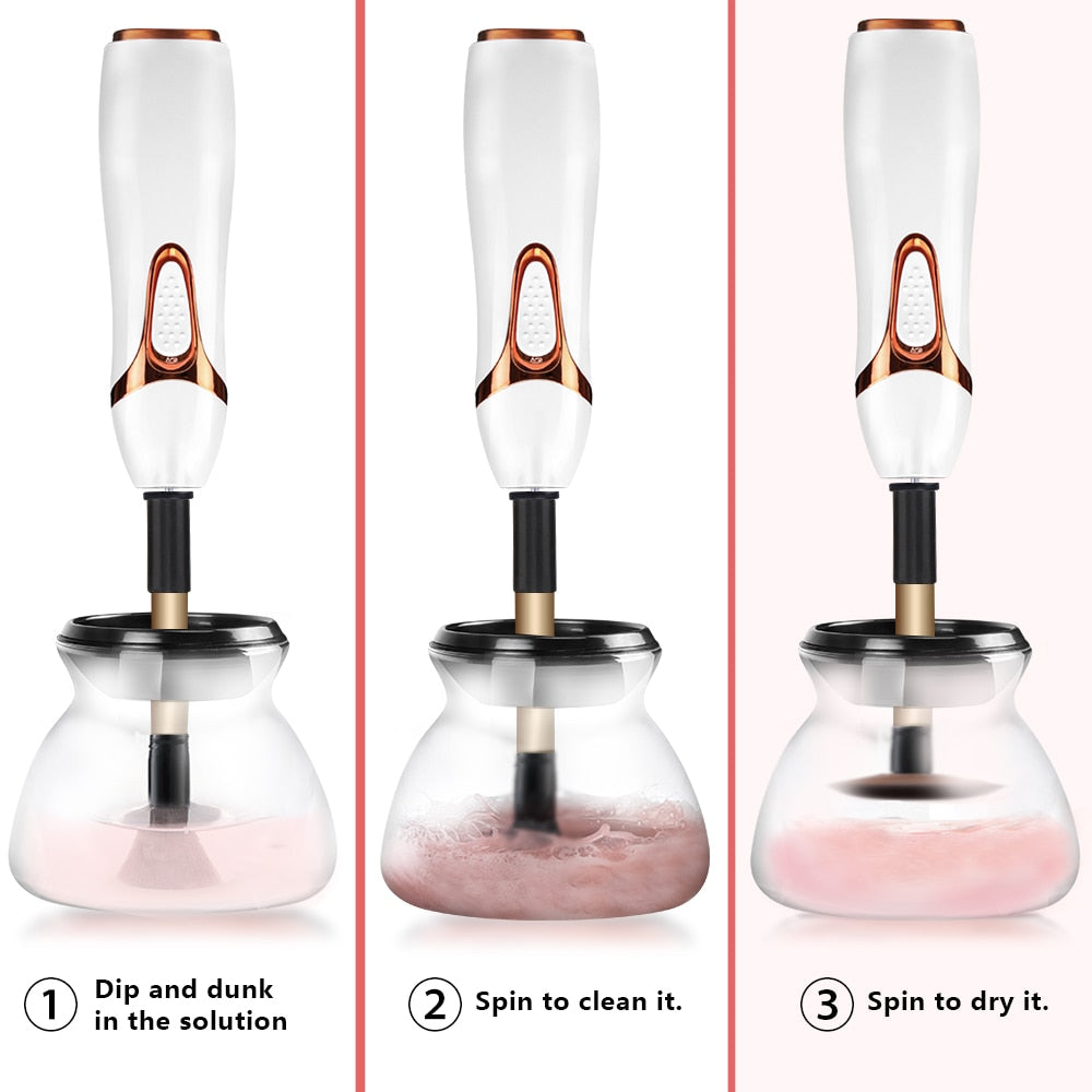 Makeup Brush Automatic Cleaner and Dryer Kit