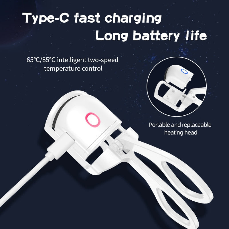 Natural Looking & False Eyelash Electrical Heat Curler | Travel Edition (Longer Battery Life)