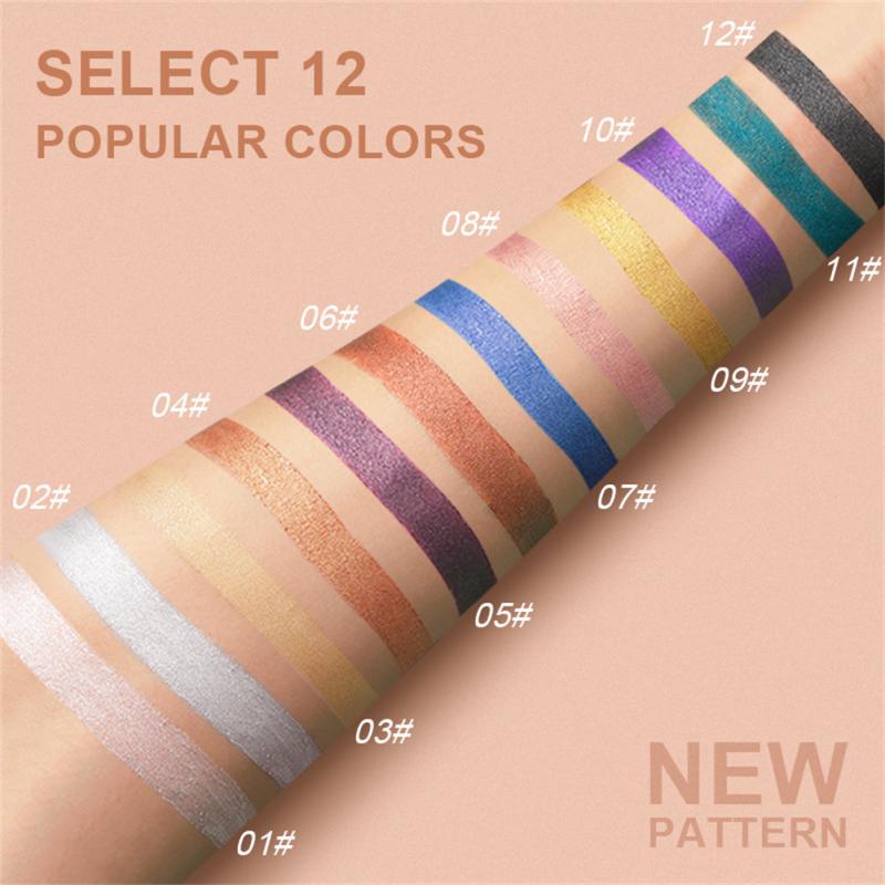 12 Color Tone - Pearlescent Eyeshadow Pencil Set