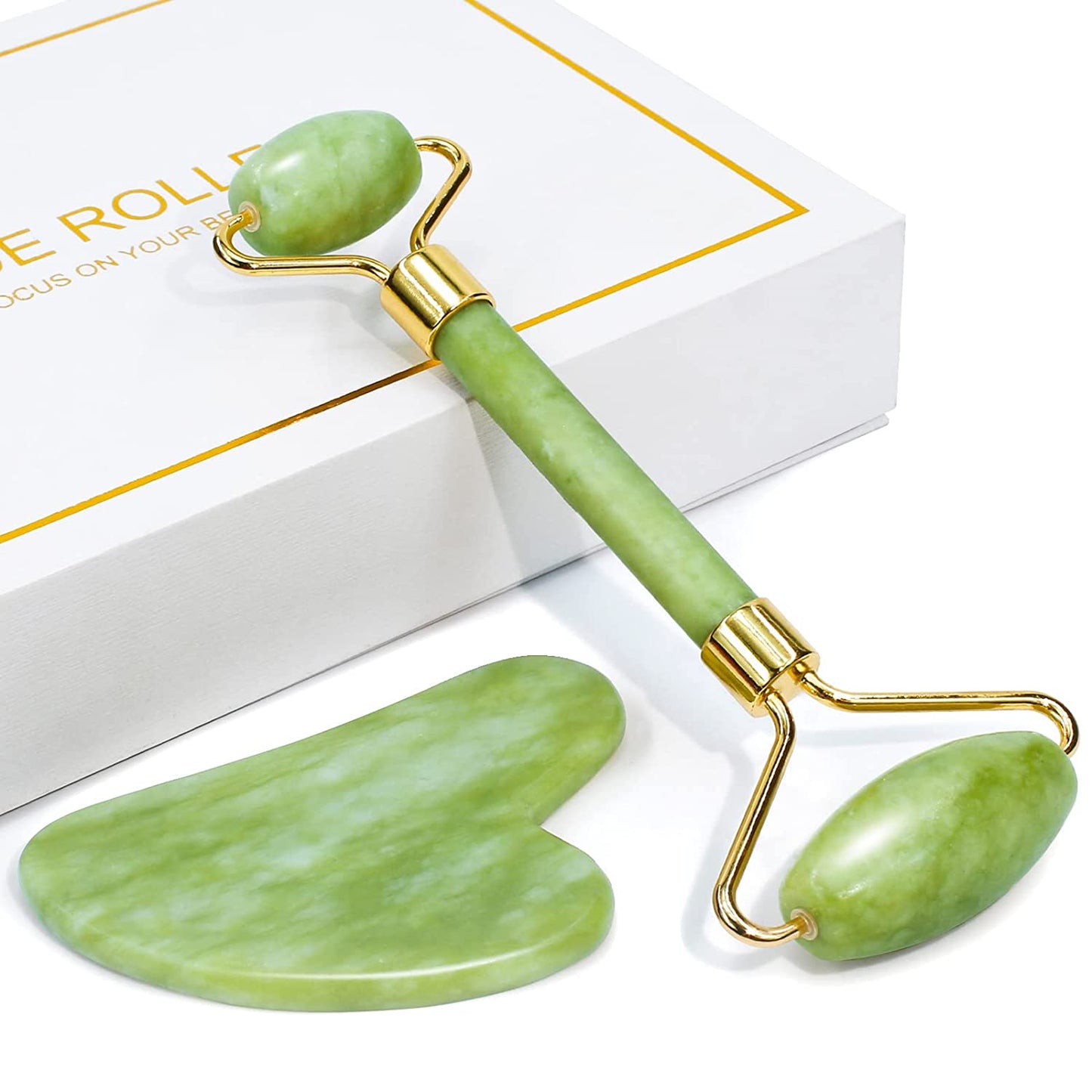 Beauty Jade - Facial Roller (Real Jade Stone)