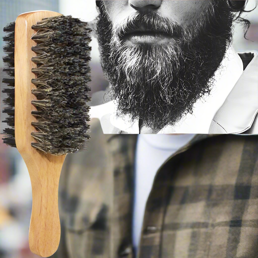 Men Boar Bristle Beard Brush