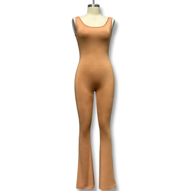 Hollow Back Flared YOGA Bodysuit