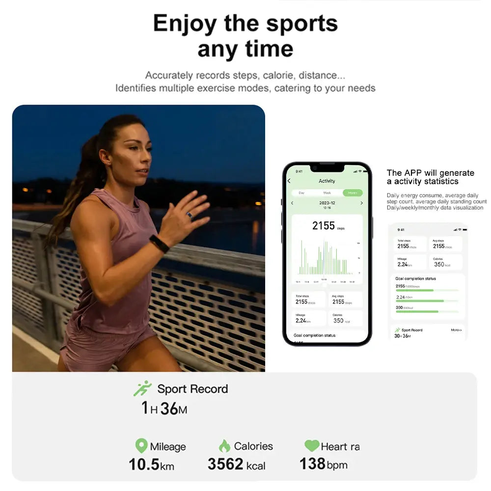 Multifunctional Health Tracker Smart Bracelet