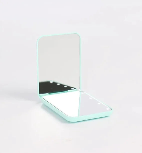 LED Compact Cosmetic Folding Mirror by GlowFold