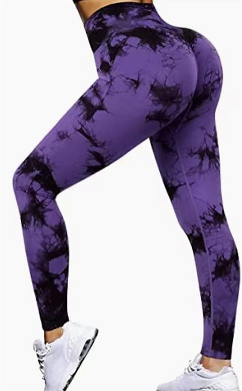 Tie-Dye-Print Leggings