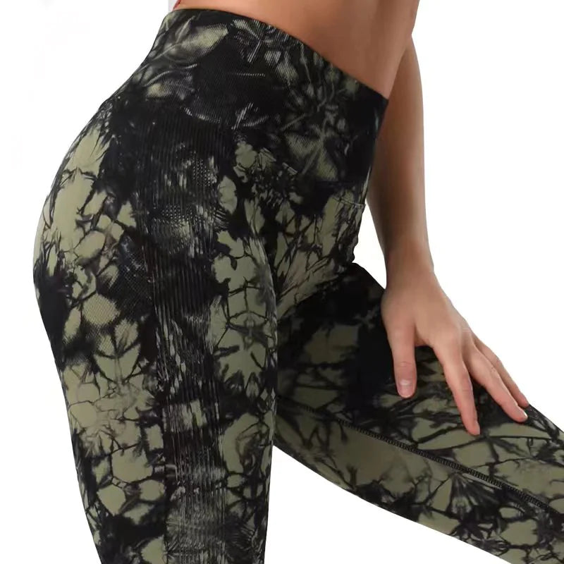 Tie-Dye-Print Leggings