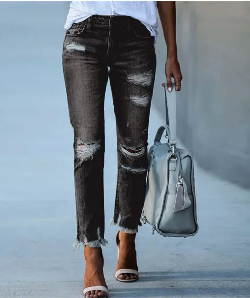 Alef Vakyr Collection | Street Denim | Ripped Tailored Jeans