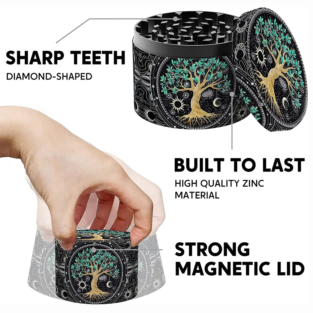 Wicca Tree of Life Herbal Grinder