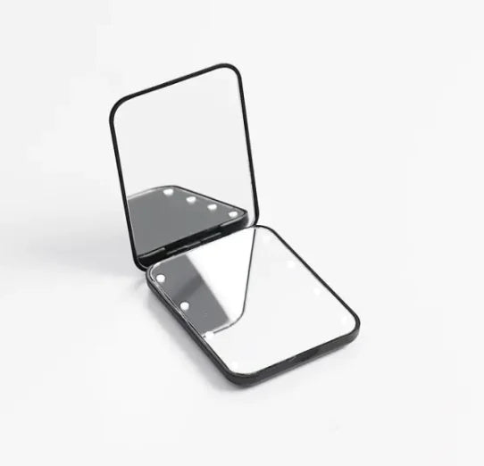 LED Compact Cosmetic Folding Mirror by GlowFold