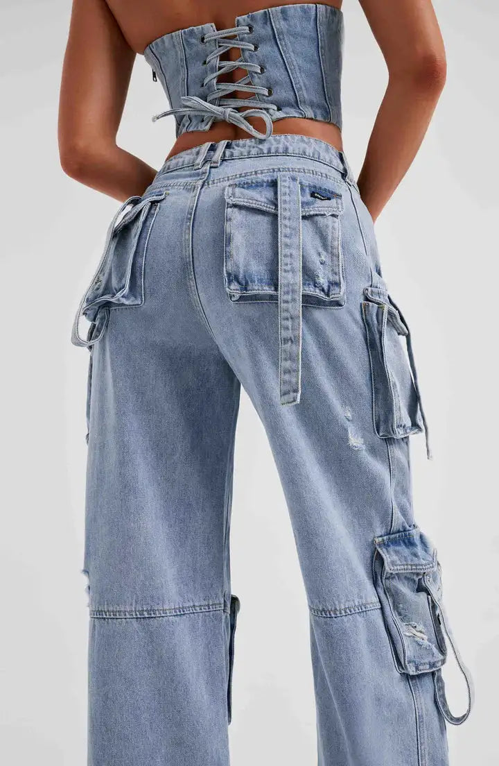Alef Vakyr Collection | Street Denim | Alley Cargo Jeans