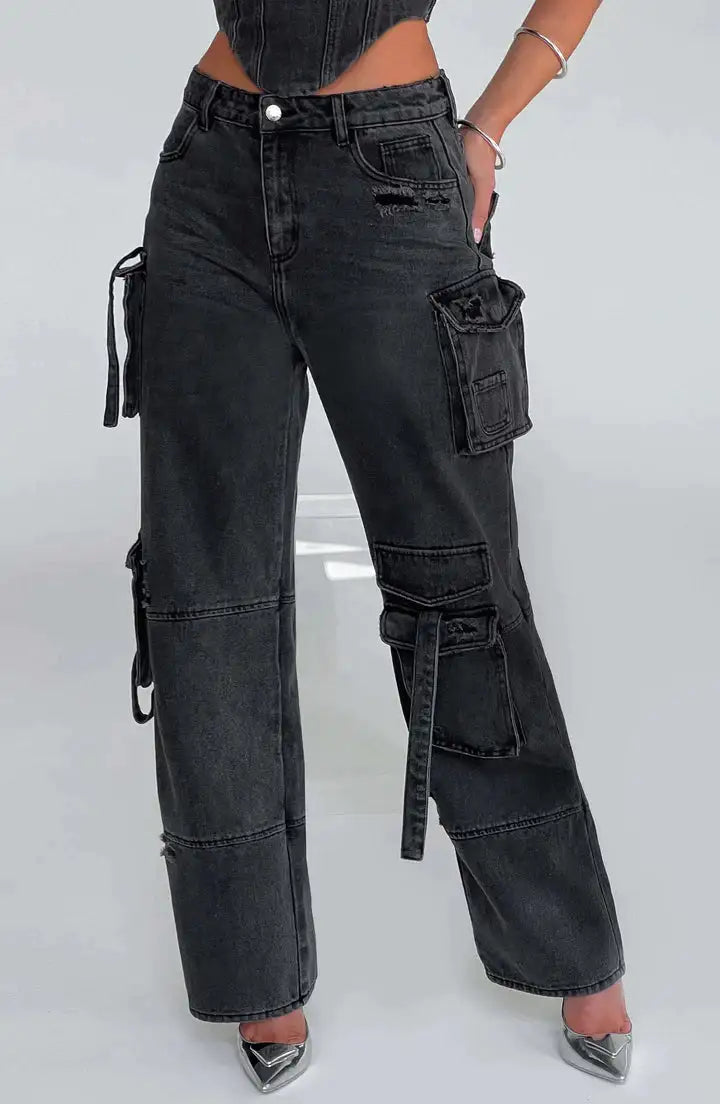 Alef Vakyr Collection | Street Denim | Alley Cargo Jeans