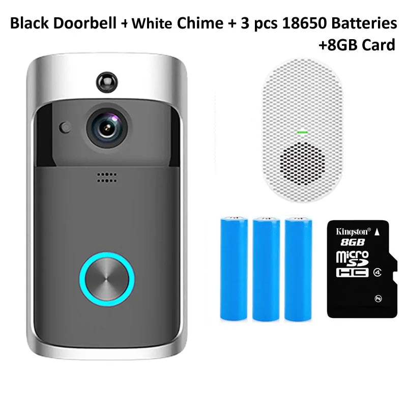 Wifi MultiUser WIDE ANGLE & NIGHT VISION - Ultimate Security Doorbell Camera