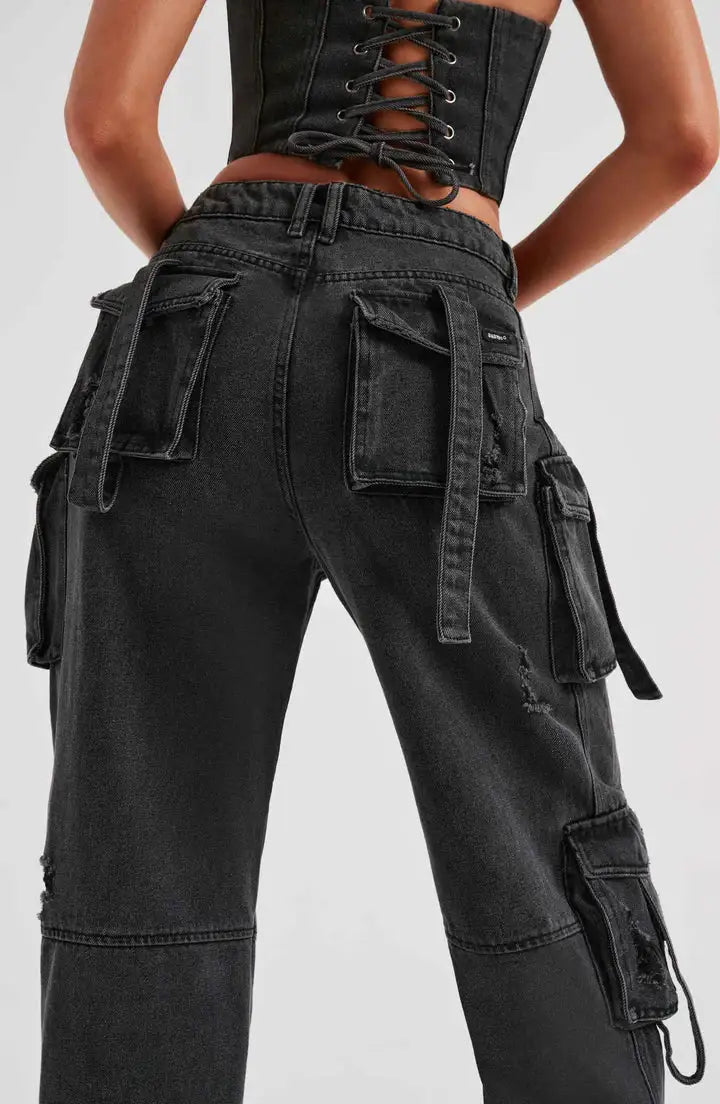 Alef Vakyr Collection | Street Denim | Alley Cargo Jeans