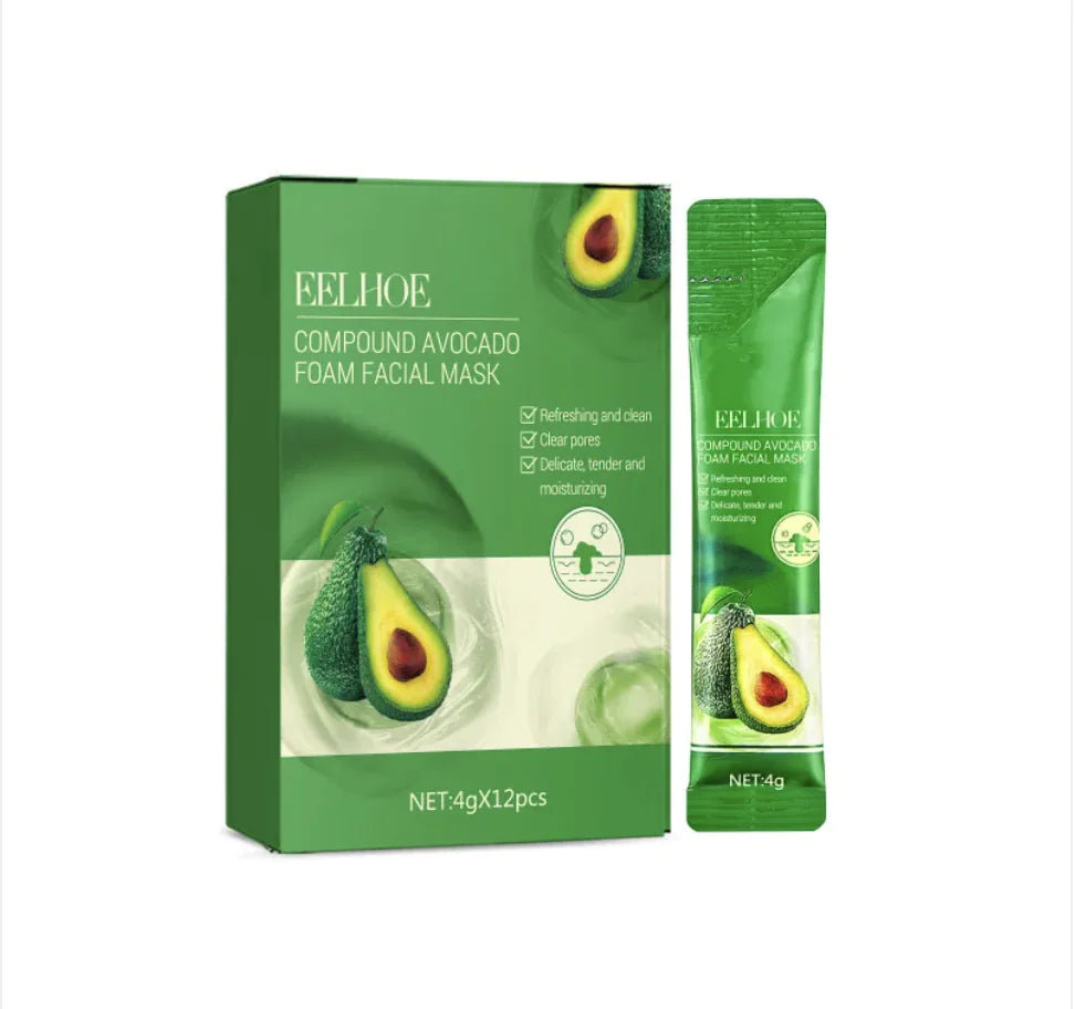 Avocado Fruit Foam Facial Mask - Oil Control & Deep Cleaning