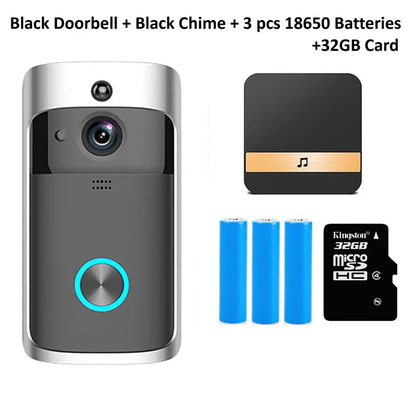 Wifi MultiUser WIDE ANGLE & NIGHT VISION - Ultimate Security Doorbell Camera