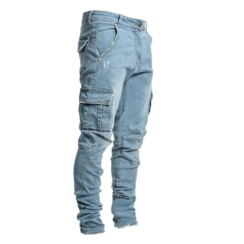 Alef Vakyr Collection | Street Denim | Cargo Skinny Jeans