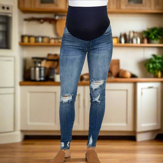 Maternity Ripped Jeans