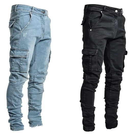 Alef Vakyr Collection | Street Denim | Cargo Skinny Jeans