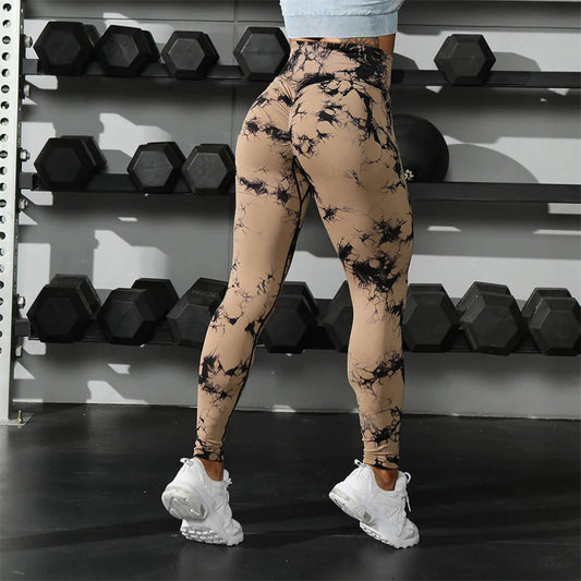 Tie-Dye-Print Leggings